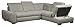 Produktbild Cavadore Ecksofa Bules mit Bett / Großes Schlafsofa mit verstellbaren Kopfteilen / Modernes Design / 274 x 81 x 232 cm / Lederoptik hellgrau