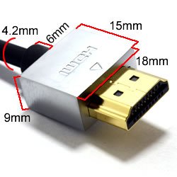 Ultra Schlank Verluste Profil HDMI 1,4 Hoch Geschwindigkeit Kabel Vergoldeten Für 3D TV 5 m - 5