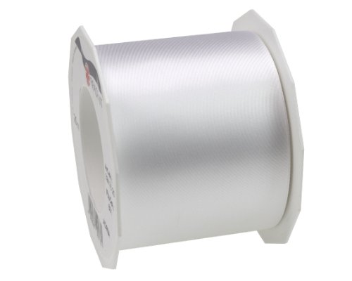 Präsent 72 mm 25 m ADRIA - Satinband, weiß