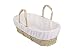 Clair de Lune Fleece Liner/Dressing for Moses/Wicker Basket (Cream)