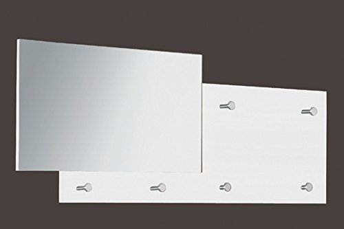 Preisvergleich Produktbild Wandgarderobe "Pablo S" in weiss