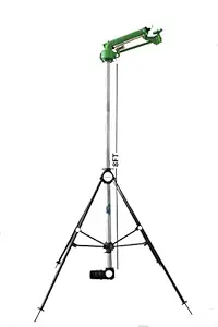 JALKIPARI RAINGUN COMBO WITH AUTOMAT HT43G SKIPPER GUN, COMPLETE ADAPTER| 8FT (ISI) GI RISER PIPE| 4LEG HEIGHT ADJUSTABLE STAND (QUICK FIX CONNECTOR (SPRINKLER HDPE CONNECTOR), 2.5