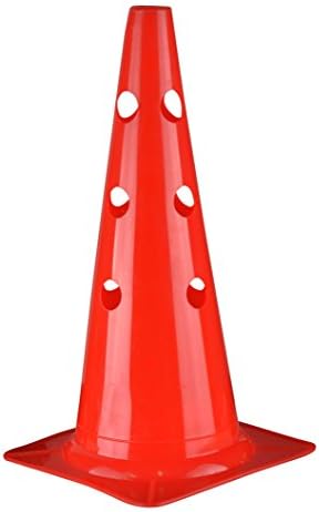 RHINOS Sports Multifunction Cone | Red | 38 cm with 12 Holes