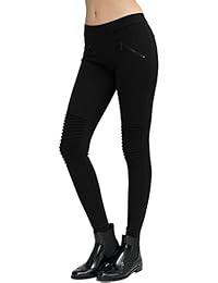 trueprodigy Casual Mujer marca Leggin elastico ropa retro vintage rock vestir moda deporte sexy pontalon slim fit designer cool urban fashion leggings color negro 6373506-2999