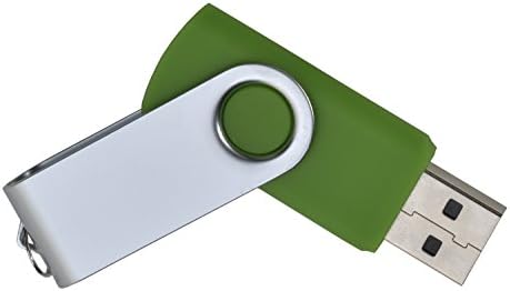 aricona 8 GB USB 2.0 Flash Drive in green - Smart design for keychains with plug and play function