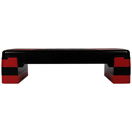 ScSPORTS Aerobic Stepper Large, rot/schwarz, 78 x 30 x 10/15/20 cm - 4