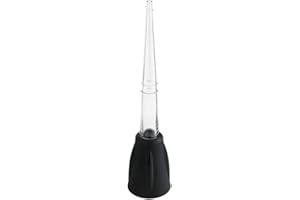 MASTRAD - Poire à sauce avec tube - Silicone et Verre - Noir fumé - F12601