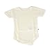 Celavi Unisex Baby Body S/Sl Basic Wool Blouse, Off White, 50 cm