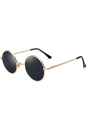 round frame polarized sunglasses