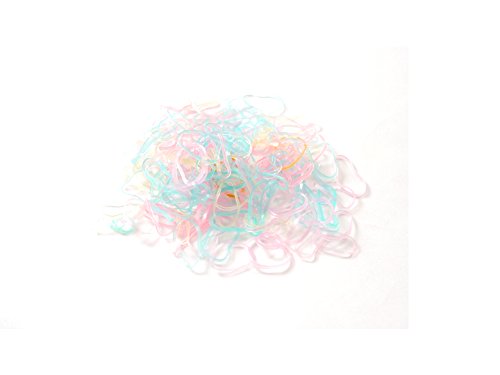 Pack of 250 Small Mini Hair Elastics Polyurethane Braiding Bands for Dreads Cornrows Braiding (Pastels)