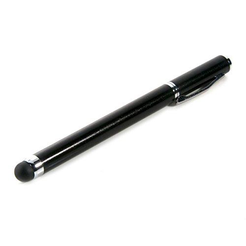 kwmobile Eleganter 2in1 STYLUS mit Kugelschreiber in SCHWARZ – geeignet z.B. fürSamsung Galaxy Tab 3 10.1 / Tab 4 10.1 / Tab 4 8.0 / Tab 3 8.0 / Galaxy Note 10.1 2014 / Apple iPad 2 3 4 Air / Sony Xperia Tablet Z Z2 / Asus Memo Pad 10 / Memo Pad HD - 2