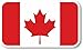 Produktbild Vinyl Sticker/Aufkleber Medium Kanada Flagge