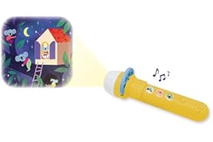 Janod - Lampe Sonore Merveilleuse - Bonne Nuit - Conteuse d'Histoire Enfant - Lampe Enfant Disponible en 4 Univers - Boite à Histoire pour Enfant Evolutive - Activité Enfant 3 Ans et +