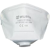 W&uuml;rth P1 NR Ventilli Katlanabilir Solunum Maskesi | EN 149 2001+A1:2009, CE Sertifikalı, Katlanabilir Tasarım, Toz Maskesi, F