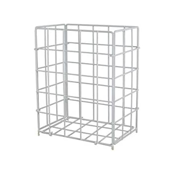 Gedotec Gitterkorb Wäschekorb weiß mit Einhänge-Funktion | Wäsche