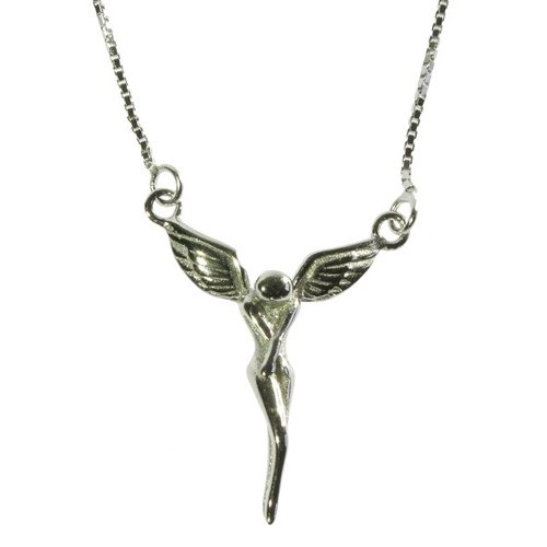 Astral Aspects Sterling Silver Angel of Grace Necklace