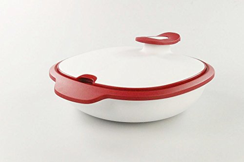 TUPPERWARE Thermo-Duo 1,3 L rot weiß Servieren Warmhalten Warmie Tups Iso-Duo 17011 - 2