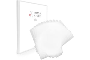 Lotsa Style Premium A3 Plus (13" x 19") Direct to Film DTF Transfer Film PET Heat Transfer Sheets PreTreat Cold and Warm Peel (105 Sheets, Glossy)