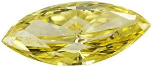 Marquise Cut Loose Diamond (1 Ct, Canary Yellow(Irradiated),) Color, VS2 Clarity) IGL Certified