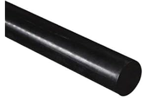 J&A RACING INTERNATIONAL Tige ronde en polyéthylène haute densité - Noir - 20 mm de diamètre x 300 mm de long - Grade A PE 500