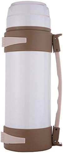 European simple vacuum flask Insulation pot Outdoor Tourism vacuum flask Stainless steel Large capacity insulation pot Car hot water bottle [kettle] Warm kettle bottle-C 11.3x33.8cm(4x13inch)