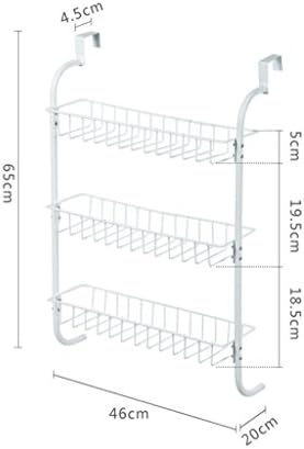 DFHHG® Behind The Door Storage Rack Cabinet Door Iron Shelf Simple Kitchen Finishing Frame Durable