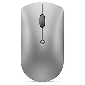 Lenovo 600 Bluetooth 5.0 Silent Mouse: Compact, Portable, Dongle-Free Multi-Device connectivity with Microsoft Swift Pair | 3-Level Adjustable DPI up to 2400 | Battery Life: up to 1 yr