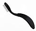 Professional Folding Stainless Steel Teeth Eyelash Comb - Portable Eyebrow Brush Shaper Brow Groomer Mascara Comb Lash and Brow Makeup Brush Beauty Tool (Black)