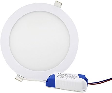 Jinda Ultrathin Round Energy-saving LED Panel Light Replacement, 18W White Lighting LED Recessed Ceiling Light Lamp