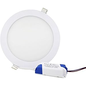 Jinda LED Einbau Lampe Ultra Flach Runde Deckenleuchte für Wohnzimmer bad Küche non-Dimmbar LED Deckenlampe (6W Weiß)
