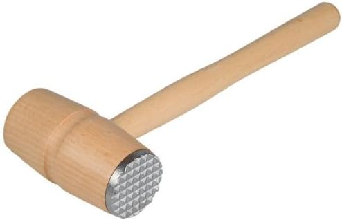 Hofmeister Holzwaren Wooden Meat Tenderiser with Metal Chain made from beech wood