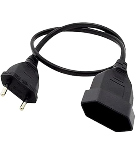 Rallonge Euro 90° 2,5A 250V - Câble 0,3 à 5 M - Pour PC, TV, Moniteur - Intérieur Only - Noir Ou Blanc - Sécurité Enfants