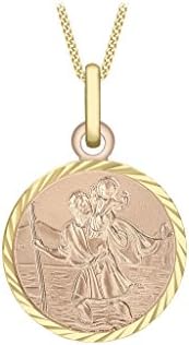 9ct Yellow Gold Saint Christopher Pendant