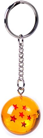 Netronic  Acrylic Dragon Ball Z Stars 2.13cm Dragon Ball Super Keychain Pendant-6 stars