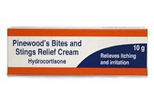 Pinewood's Bite & Stings Relief Cream - Hydrocortisone 1% w/w (1 x 10g Tube)