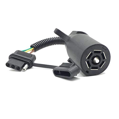 Preisvergleich Produktbild favourall Steckeradapterkabel, amerikanisch Adapterkabel Kupplung Stecker 7 / 4 polig, Wetterfest, staubdicht und rostfrei, Geeignet für Anhänger, Sattelanhänger, Wohnwagen, Wohnmobile