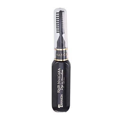 FRCOLOR Cire capillaire temporaire de couleur de cheveux de mascara de colorant de cheveux pour le salon (11 noir)