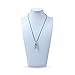 1 Pcs Men Infinity Tibet Silver Black Stainless Steel Skull Pendant Chain Necklace