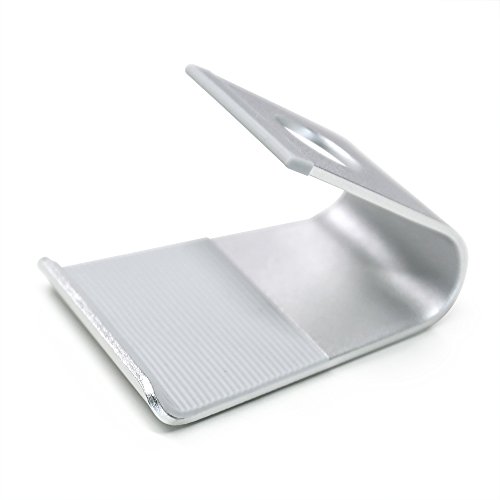 hengsheng Aluminium Multi Winkel Universal Handy und Tablet Ständer für iPhone, iPad, Samsung Galaxy, HTC, Nexus und mehr Silver-S - 3