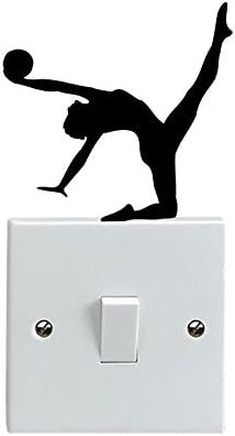 Floor Exercise Gymnast Fashion Switch Stickers Home Decor Wall Decal 5WS0652