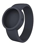 O clock Unisex-Wechselarmband für Armbanduhr grau Silikon 32 mm COVERS_GB