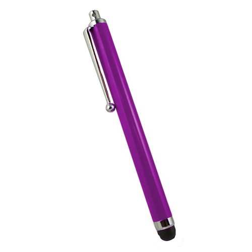 Xtra-Funky Exklusiv qualitativ hochwertiger universaler kapazitiver 11cm langer Stylus Stift mit Weichgummispitze ideal für alle Arten von Touchscreen Geräten / iPad 1 2 3 Mini / iPhone 3 4 5 / Samsung / Nokia / BlackBerry / Kobo / Tablets und viele mehr - Lila