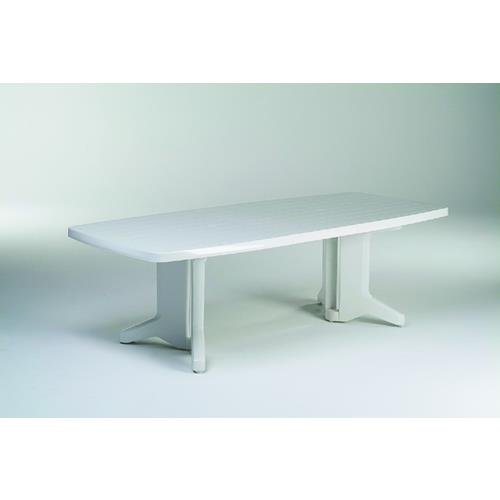 Garden Life 4080 - Mesa Extensible, 230 x 72 x 90 cm, Color Blanco