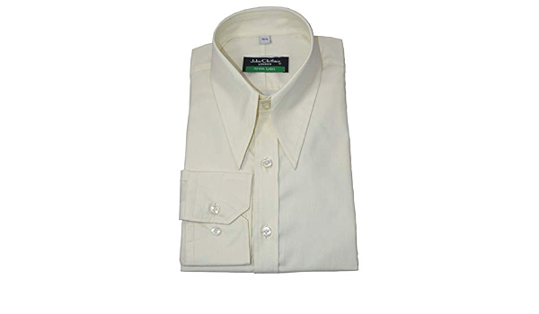 1940s 1950s Mens Spear Point Collar 
