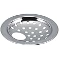 COATS Stainless Steel Drain Strainer Cover Jali with Hole for Kitchen Sink, Bathroom, Wash Basin, Washing Machine | Floor Stainless Steel Jali with Chrome Finish - Silver /4-inch