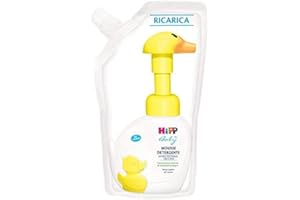 HIPP BABYSANFT Hipp Baby - Ricarica Ecologica Mousse Detergente Viso E Mani, Pelli Normali, Pezzo Da 250 Ml, Bianco, Senza Profumazione