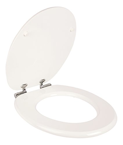 WC-Sitz Dekor Lesestoff | Toilettensitz | WC-Brille aus Holz | Soft-Close-Absenkautomatik | Toilettendeckel mit Metall-Scharnier | Fast-Fix-Schnellbefestigung Klodeckel - 4