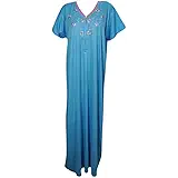 Indiatrendzs Women's Hosiery Sleepwear Nighty (Free Size ) (Sky Blue Color)