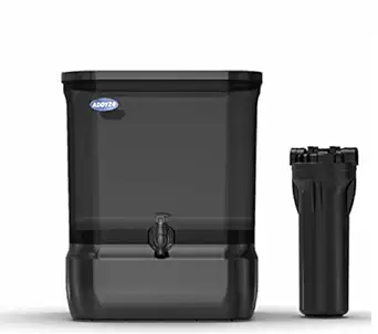 Addyz Water Purifier with NF (Nano filteration) for water with less than TDS 900 PPM Carbon with Copper+ Sediment filter+UV+TDS Control 9 Litres Storage Capacity 30 litre per hour filtration capacity