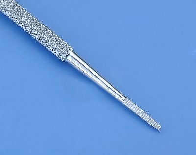 Nagelfeile – Eckenfeile, Doppelinstrument, Gerade aus rostfreiem Edelstahl - 2